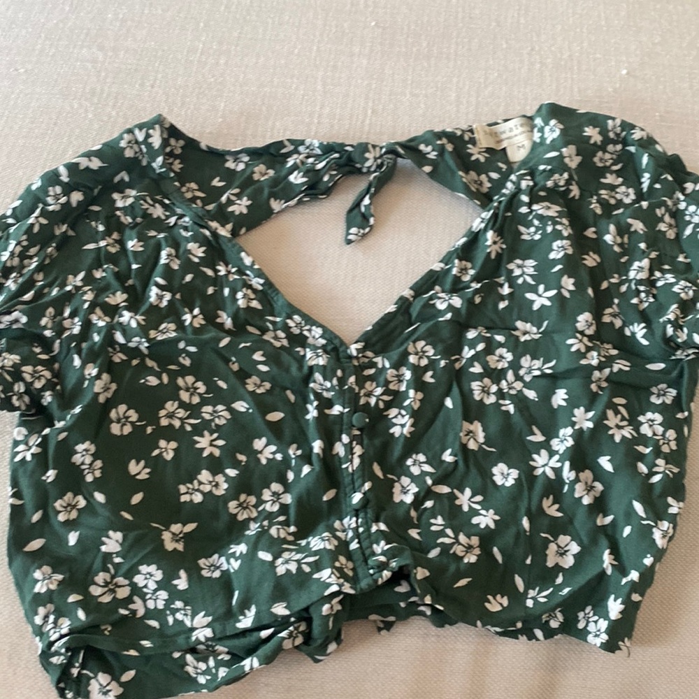 Open back crop top